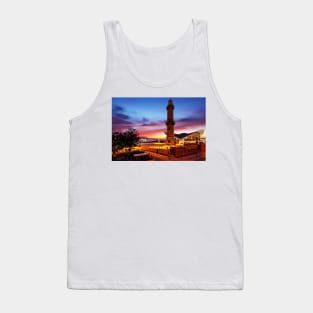 Tea Pot & Lighthouse - Sunset in Warnemünde - Baltic Sea Tank Top